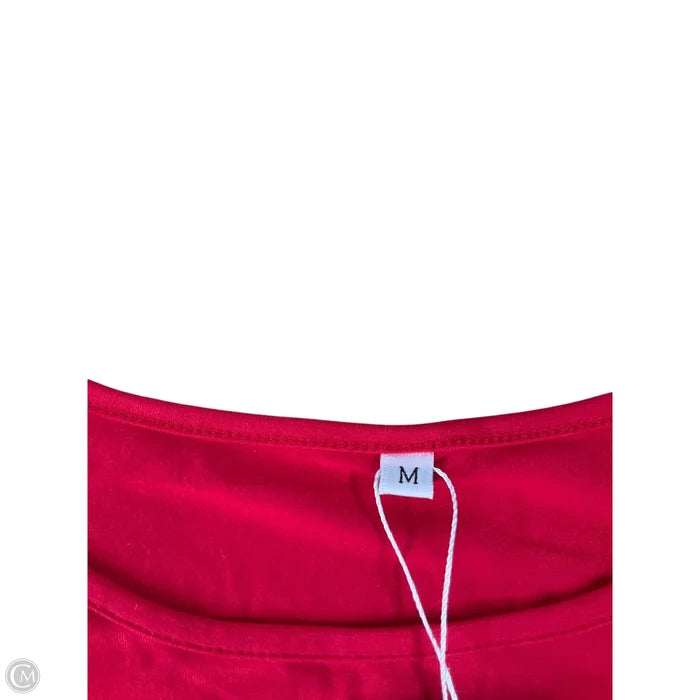 Top Long Sleeve By Clothes Mentor In Red, Size: M