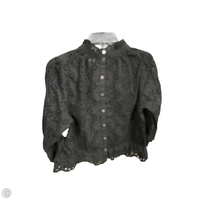 Top Long Sleeve By Cmc In Black, Size: S