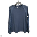 Top Long Sleeve By Cme In Blue, Size: L