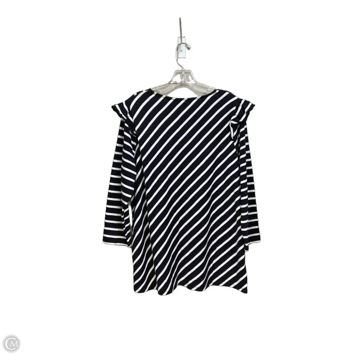 Top Long Sleeve By Crown And Ivy In Striped Pattern, Size: Xl