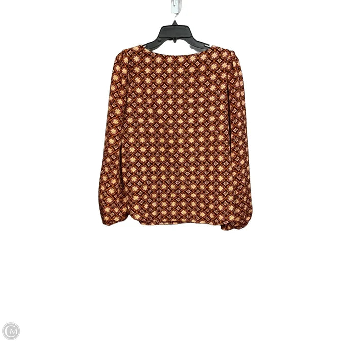 Top Long Sleeve By Draper James In Floral Print, Size: L