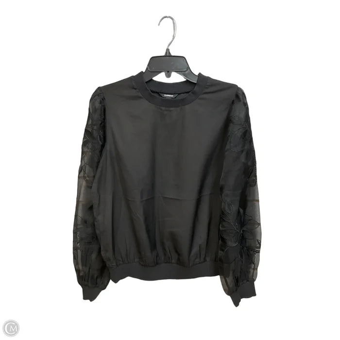 Top Long Sleeve By Express In Black, Size: M