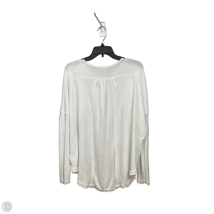 Top Long Sleeve By Free People In White, Size: M