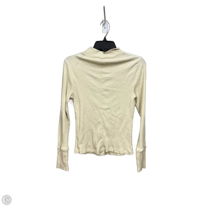 Top Long Sleeve By Free People In Yellow, Size: M