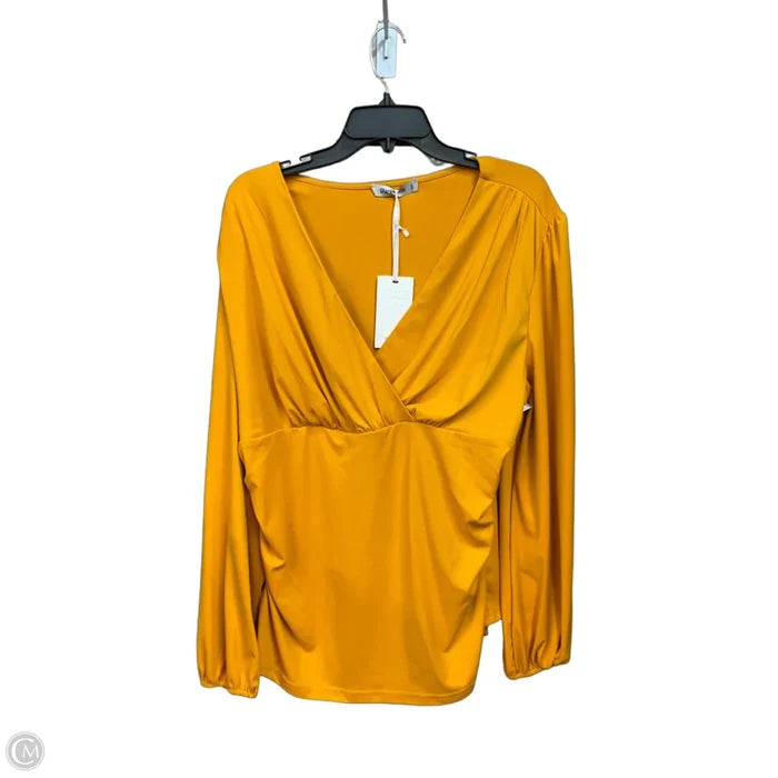 Top Long Sleeve By Grace Karin In Yellow, Size: 2x