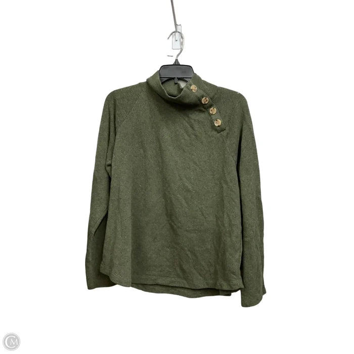 Top Long Sleeve By J. Crew In Green, Size: L