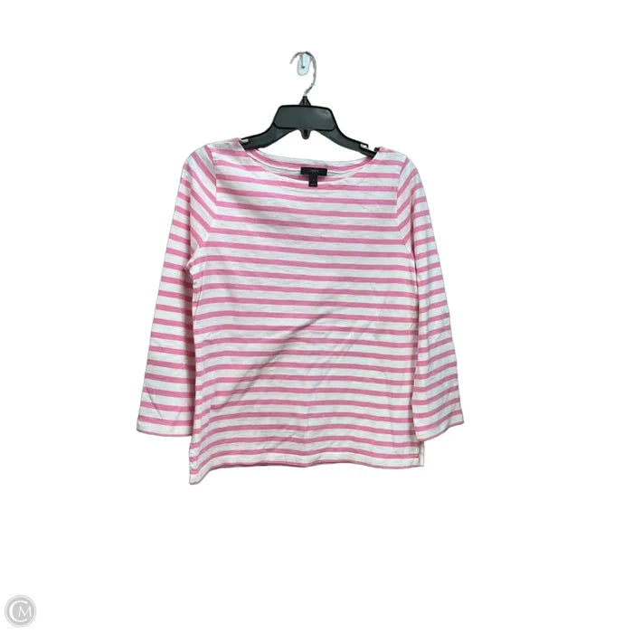 Top Long Sleeve By J. Crew In Striped Pattern, Size: S