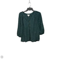 Top Long Sleeve By J. Jill In Plaid Pattern, Size: M