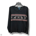 Top Long Sleeve By Karen Scott In Black, Size: M