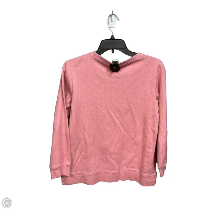 Top Long Sleeve By Lands End In Pink, Size: S