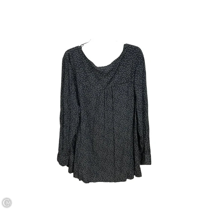 Top Long Sleeve By Lane Bryant In Polkadot Pattern, Size: 4x