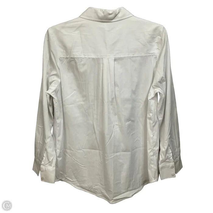 Top Long Sleeve By Liverpool In White, Size: S