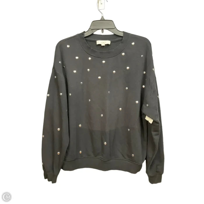 Top Long Sleeve By Loft In Black, Size: M