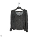 Top Long Sleeve By Loft In Black & White, Size: Mp