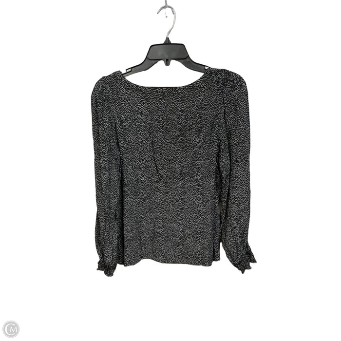 Top Long Sleeve By Loft In Black & White, Size: Mp