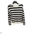 Top Long Sleeve By Loft In Black & White, Size: S
