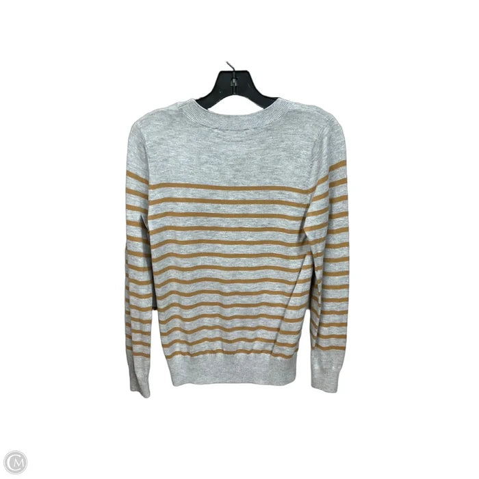 Top Long Sleeve By Loft In Grey, Size: M