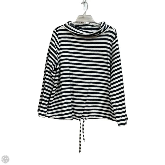 Top Long Sleeve By Loft In Striped Pattern, Size: Xl