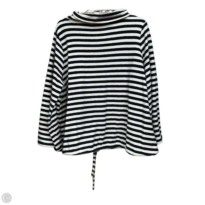 Top Long Sleeve By Loft In Striped Pattern, Size: Xl