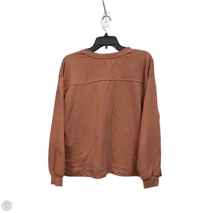 Top Long Sleeve By Lou And Grey In Brown, Size: S