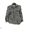 Top Long Sleeve By Madewell In Plaid Pattern, Size: S
