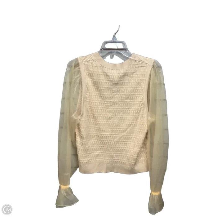 Top Long Sleeve By Maeve In Tan, Size: 1x