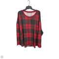 Top Long Sleeve By Maurices In Black & Red, Size: 4x