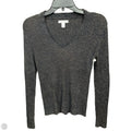 Top Long Sleeve By Nine West In Black & Gold, Size: M