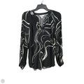 Top Long Sleeve By Nine West In Black & White, Size: S