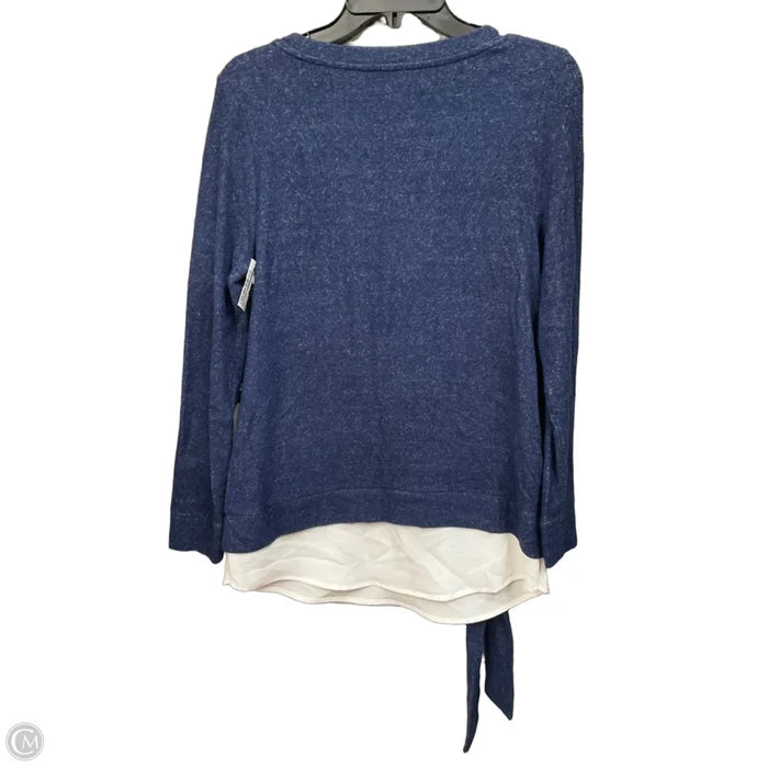 Top Long Sleeve By Simply Vera In Blue, Size: Xs