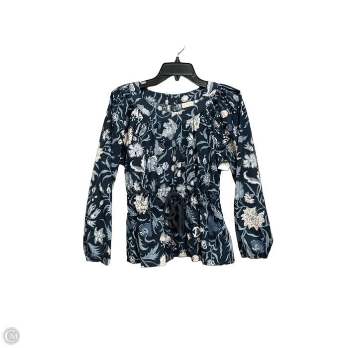 Top Long Sleeve By Spartina In Floral Print, Size: M