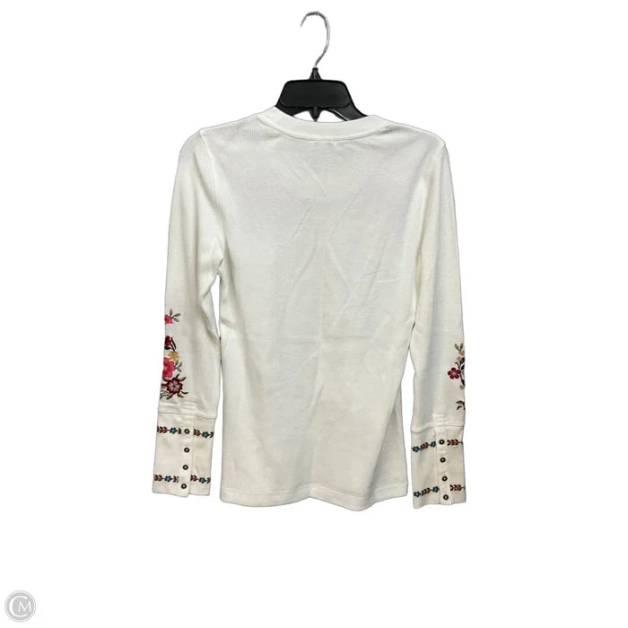 Top Long Sleeve By Sundance In Floral Print, Size: S