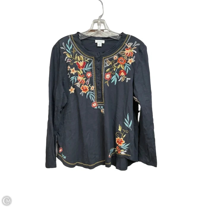 Top Long Sleeve By Sundance In Multi-colored, Size: Lp