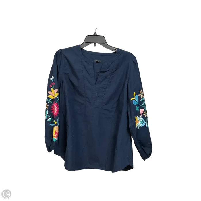 Top Long Sleeve By Talbots In Multi-colored, Size: Lp