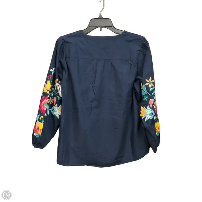Top Long Sleeve By Talbots In Multi-colored, Size: Lp