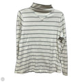 Top Long Sleeve By Talbots In Striped Pattern, Size: L
