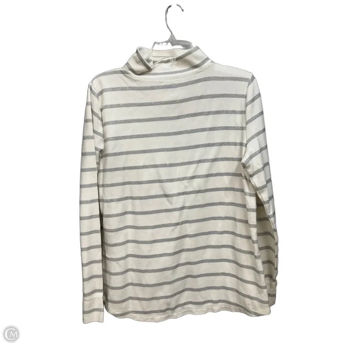 Top Long Sleeve By Talbots In Striped Pattern, Size: L