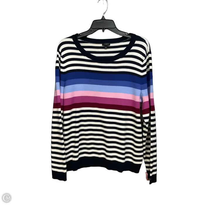 Top Long Sleeve By Talbots In Striped Pattern, Size: Xl