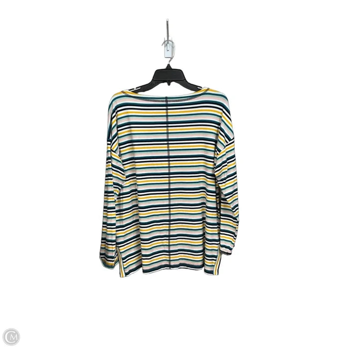 Top Long Sleeve By Talbots In Striped Pattern, Size: Xl