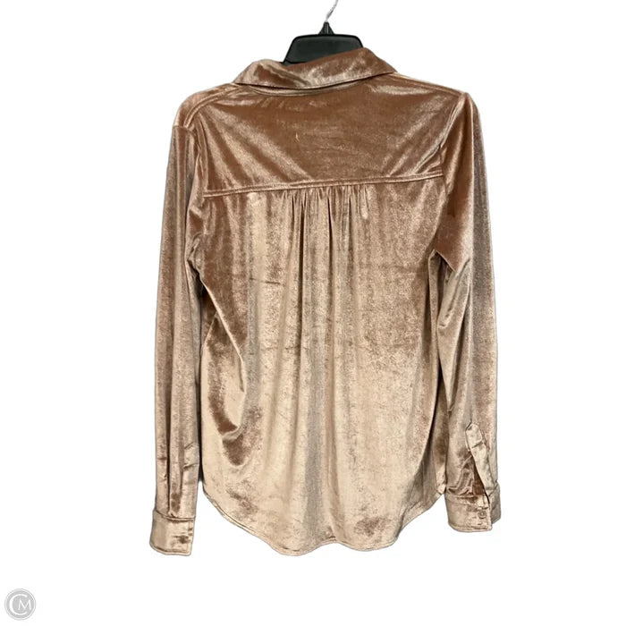 Top Long Sleeve By Thread And Supply In Tan, Size: Xs