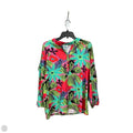Top Long Sleeve By Tracy Negoshian In Tropical Print, Size: M