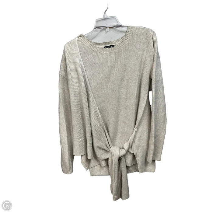Top Long Sleeve By Tribal In Beige, Size: L