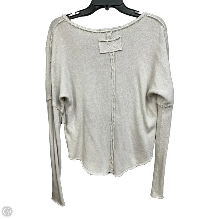 Top Long Sleeve By We The Free In Beige, Size: M