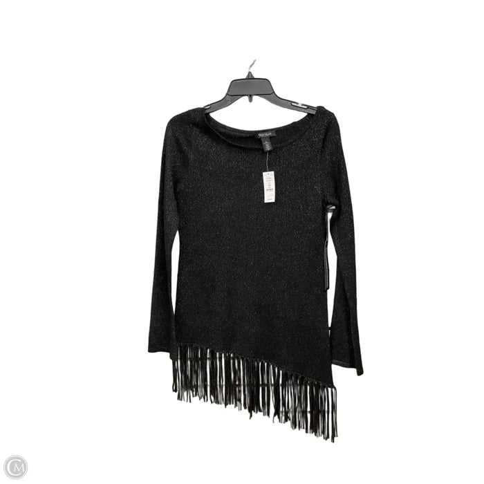 Top Long Sleeve By White House Black Market In Black, Size: Xs
