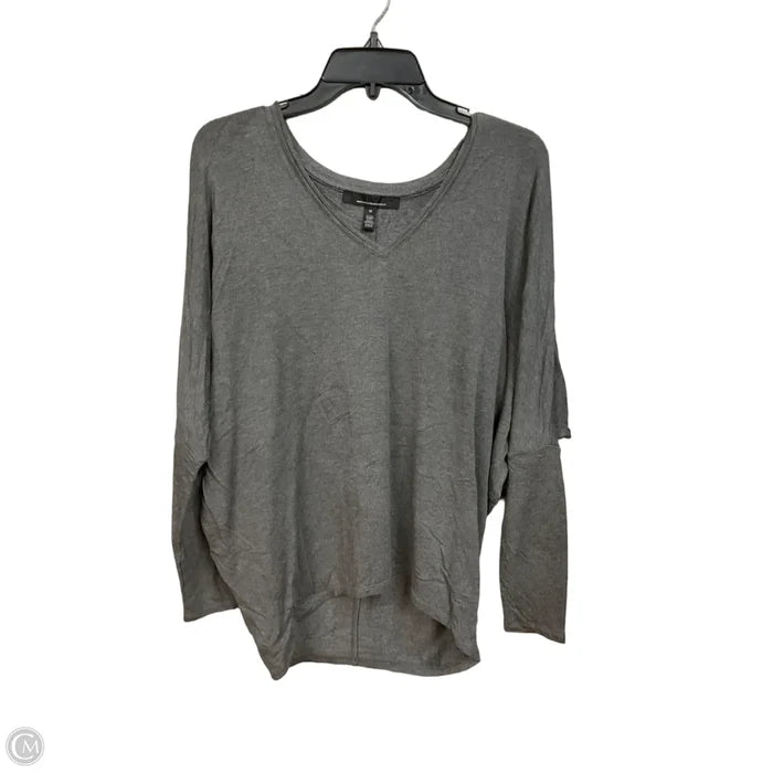 Top Long Sleeve By White House Black Market In Grey, Size: M