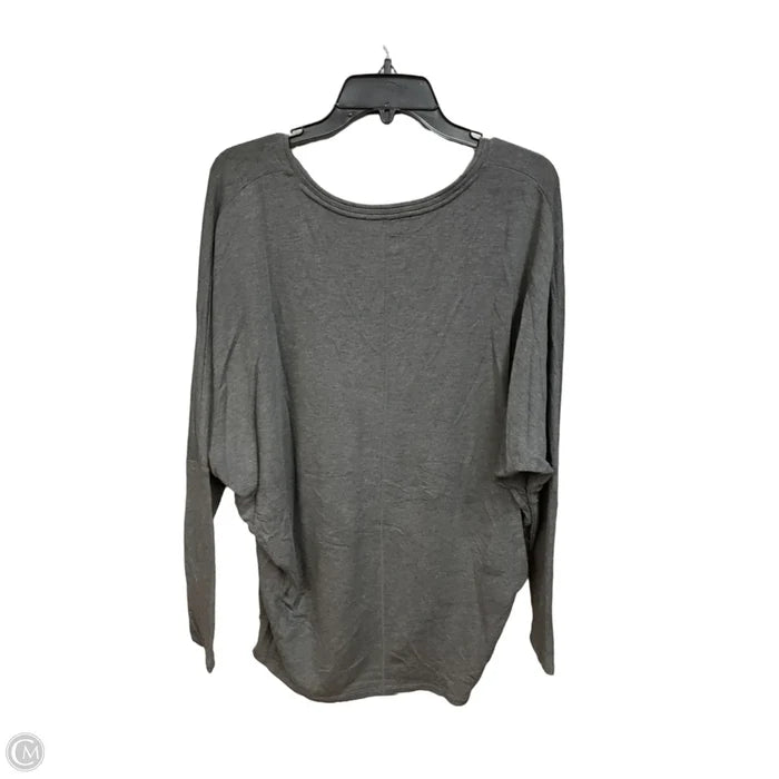 Top Long Sleeve By White House Black Market In Grey, Size: M