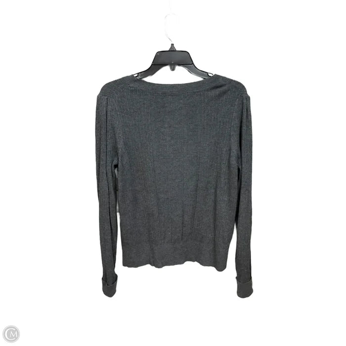 Top Long Sleeve By White House Black Market In Grey, Size: Xl