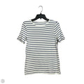 Top Short Sleeve Basic By A New Day In Striped Pattern, Size: S