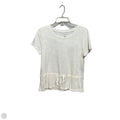 Top Short Sleeve Basic By Banana Republic In Cream, Size: M