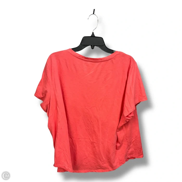 Top Short Sleeve Basic By Falls Creek In Pink, Size: 3x